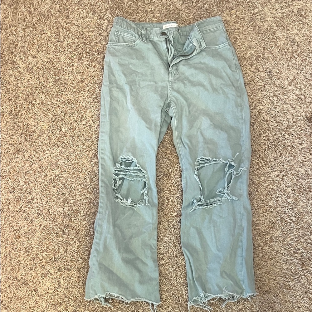 Altar'd State Light Blue Distressed Boyfriend Jeans